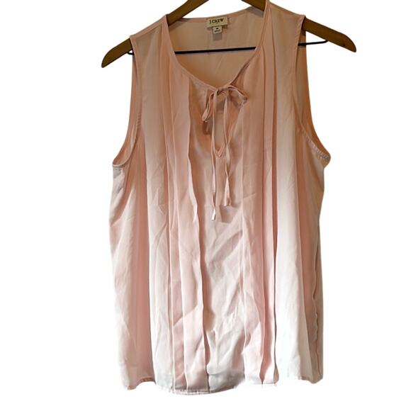 ❤️5/$25❤️ J. Crew Sleeveless Tie-Front Blouse - Picture 1 of 6